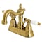 Kingston Brass KB1607PL Heritage 4" Centerset Bathroom Faucet, Brushed Brass KB1607PL - alternate 1